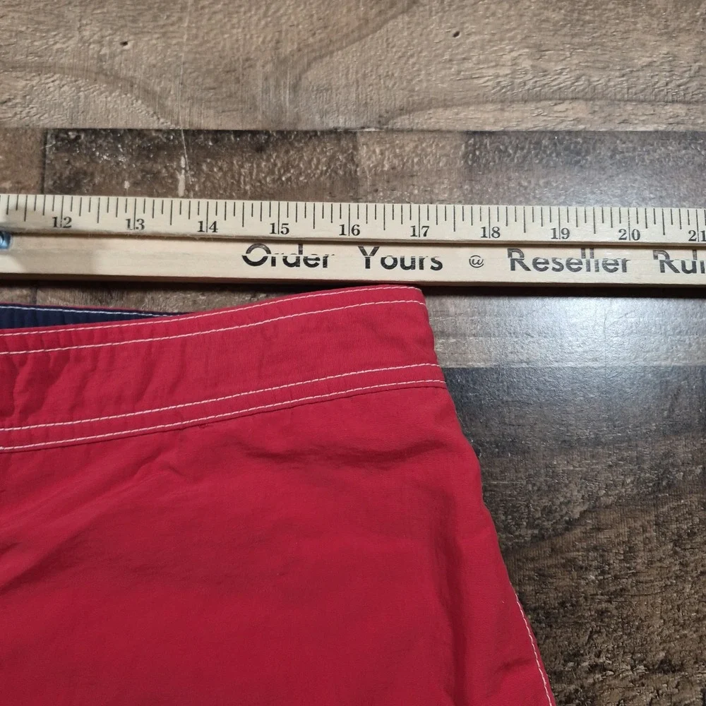 Polo Ralph Lauren Board Swim Trunks Men's Medium Red Blue Pony 90's Y2K 2000's